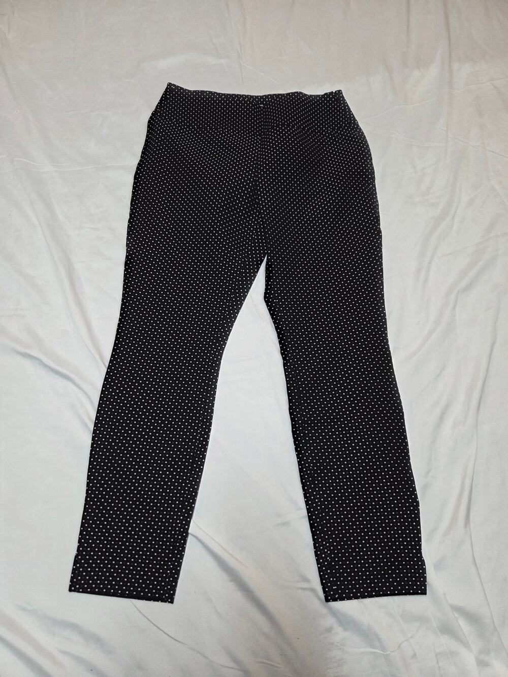 CAbi Black and White Grid Print Pants